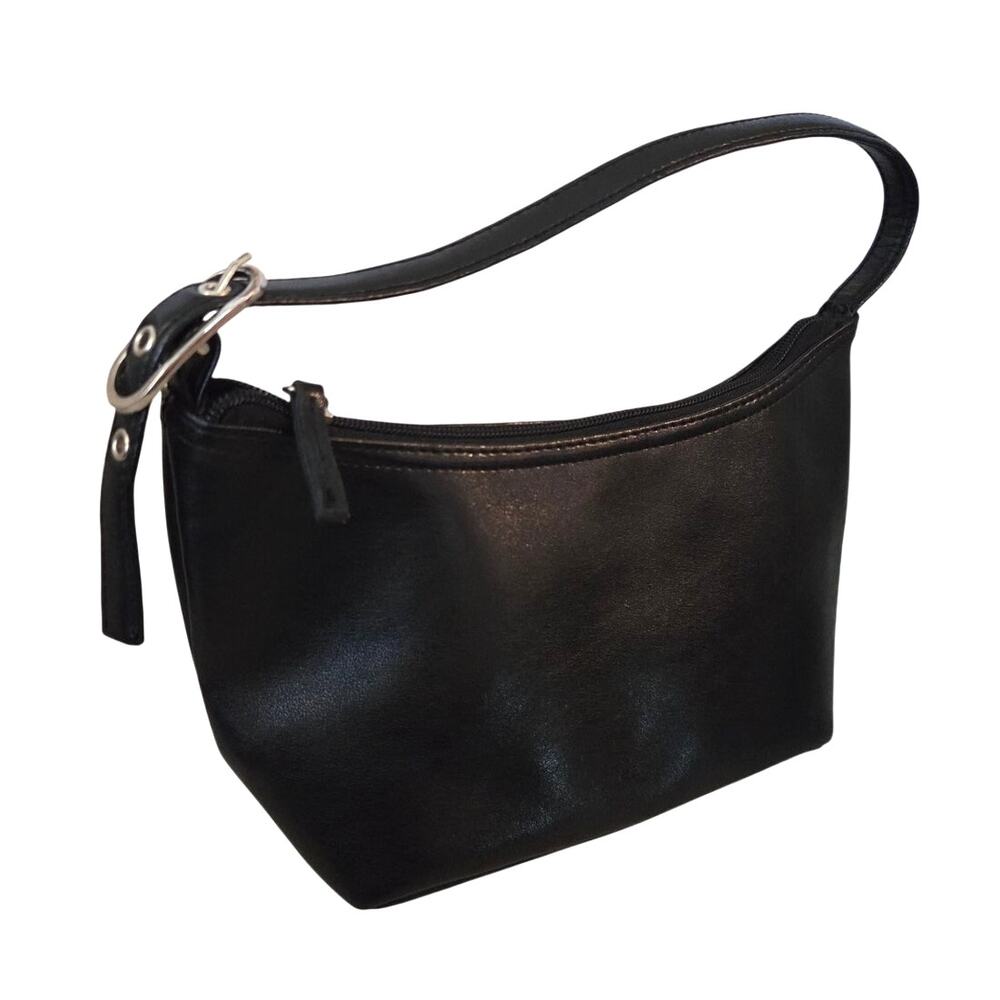 Vintage Dorothy Perkins Little Black Purse Evening Bucket Satchel